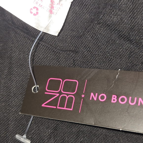 No Boundaries NEW Plus Juniors Black Roll Tab Sleeves Drawstring Utility Top - Picture 6 of 7